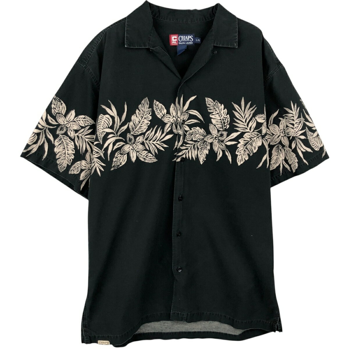 古着 ラルフローレン Ralph Lauren CHAPS チャップス 花柄 ハワイアンアロハシャツ ボックスシャツ メンズL相当 /evb032467 【中古】 ..