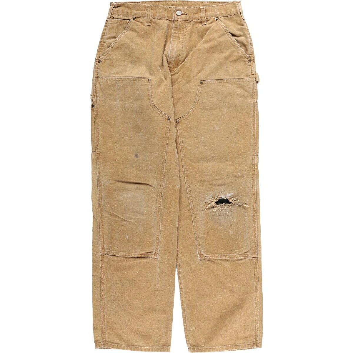 乐天商城 - 古着 カーハート Carhartt Loose Original Fit ダブルニー ダックペインターパンツ メンズw32相当 /evb032505 【中古】 【251214】 ベージュ系 春夏秋冬