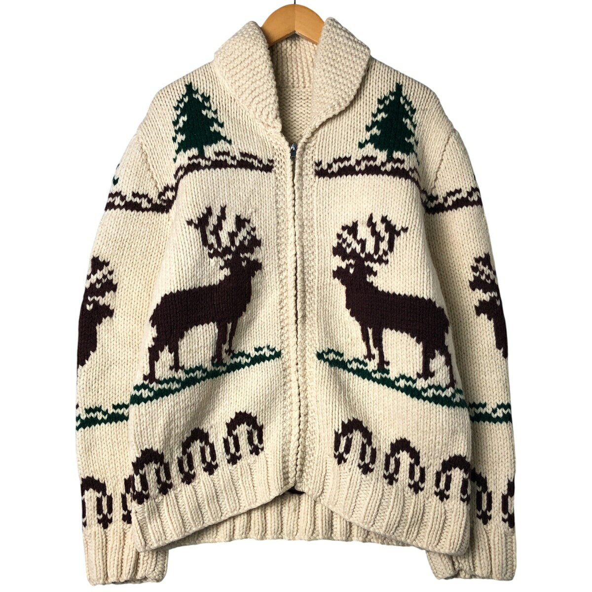 楽天市場】トナカイ柄カウチンセーターの通販