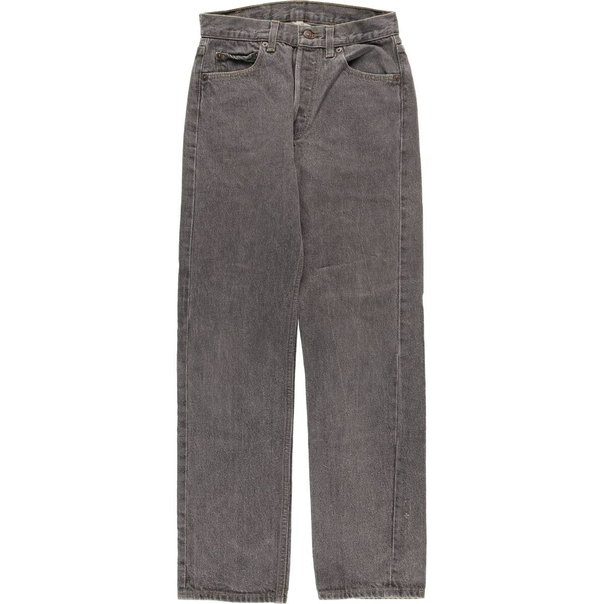 Rakuten - 古着 90'S リーバイス Levi's 501-0658 ブラックデニム ストレートデニムパンツ USA製 レディースL(w27)相当 ヴィンテージ /evb032751 【中古】 【260227】 【Elulu/エルル】 ブラック系 春夏秋冬