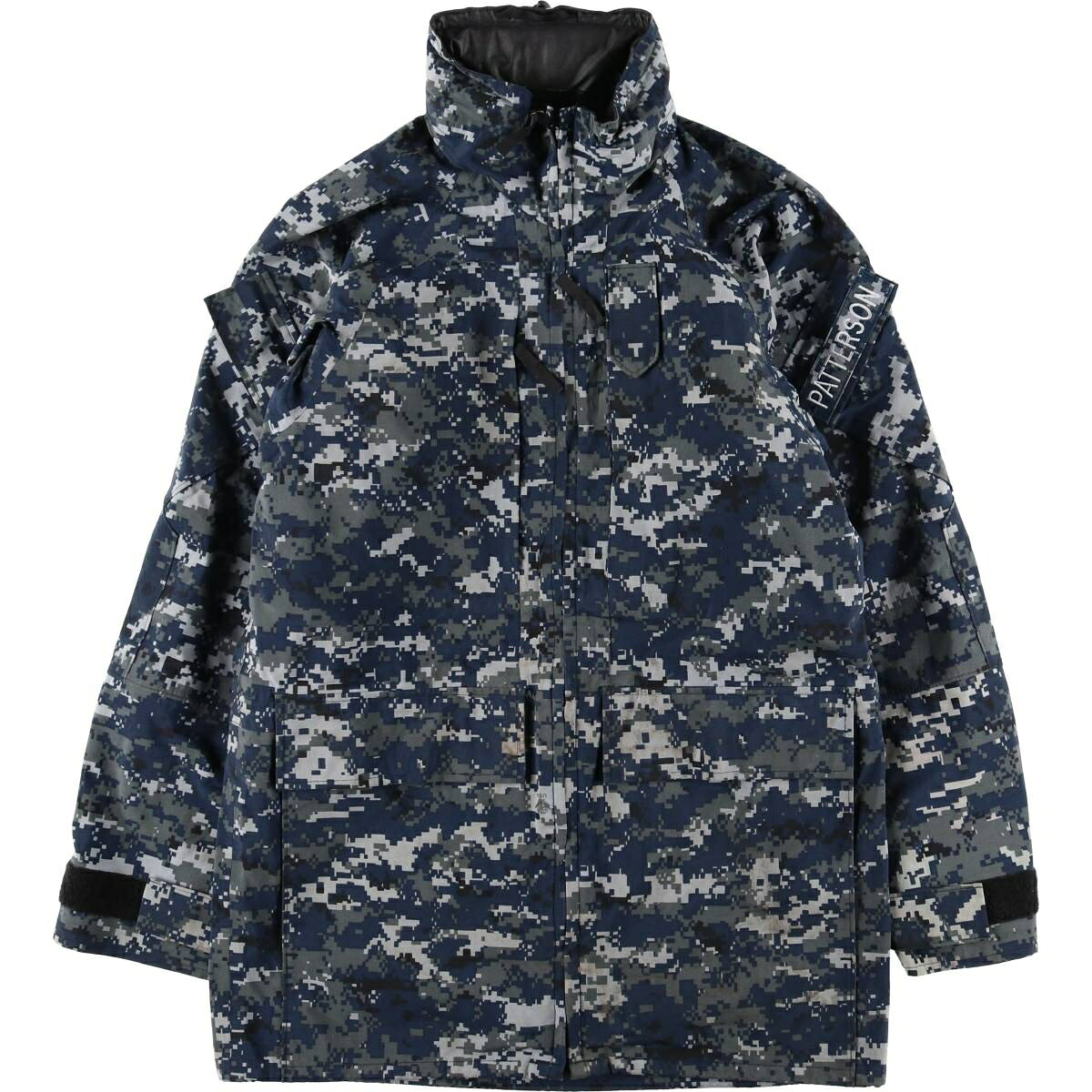 古着 米軍実品 迷彩柄 NWU デジタルカモ ミリタリー ゴアテックスパーカー USA製 SMALL X-LONG メンズS相当 /evb032759 【中古】 【260315】
