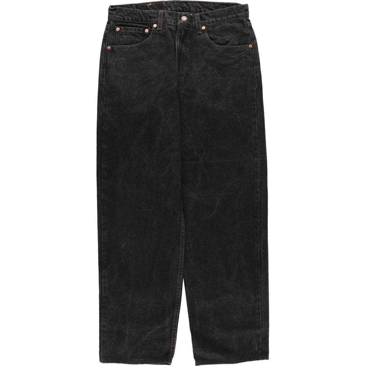 乐天商城 - 古着 90'S リーバイス Levi's 550-0260 ブラックデニム テーパードデニムパンツ USA製 メンズw33相当 ヴィンテージ /evb032897 【中古】 【260118】 ブラック系 春夏秋冬