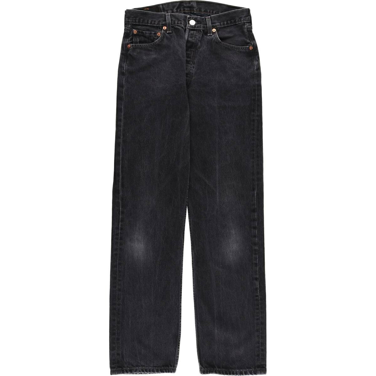 古着 00'S リーバイス Levi's 501-0660 ブラックデニム ストレートデニムパンツ メンズw28相当 /evb033153 【中古】 【260216】 ブラック系 春夏秋冬