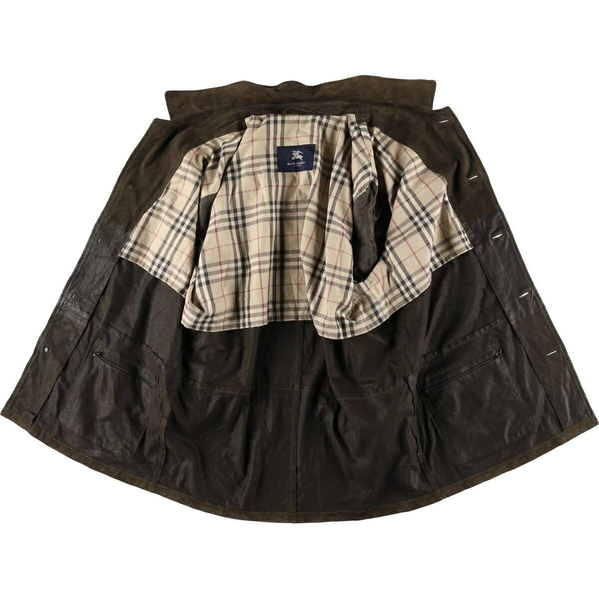 古着 バーバリー Burberry's BURBERRY LONDON ベロアレザー スエードレザー ハーフコート メンズXL相 jam-ing-11539501 古着屋JAM サンプル画像3