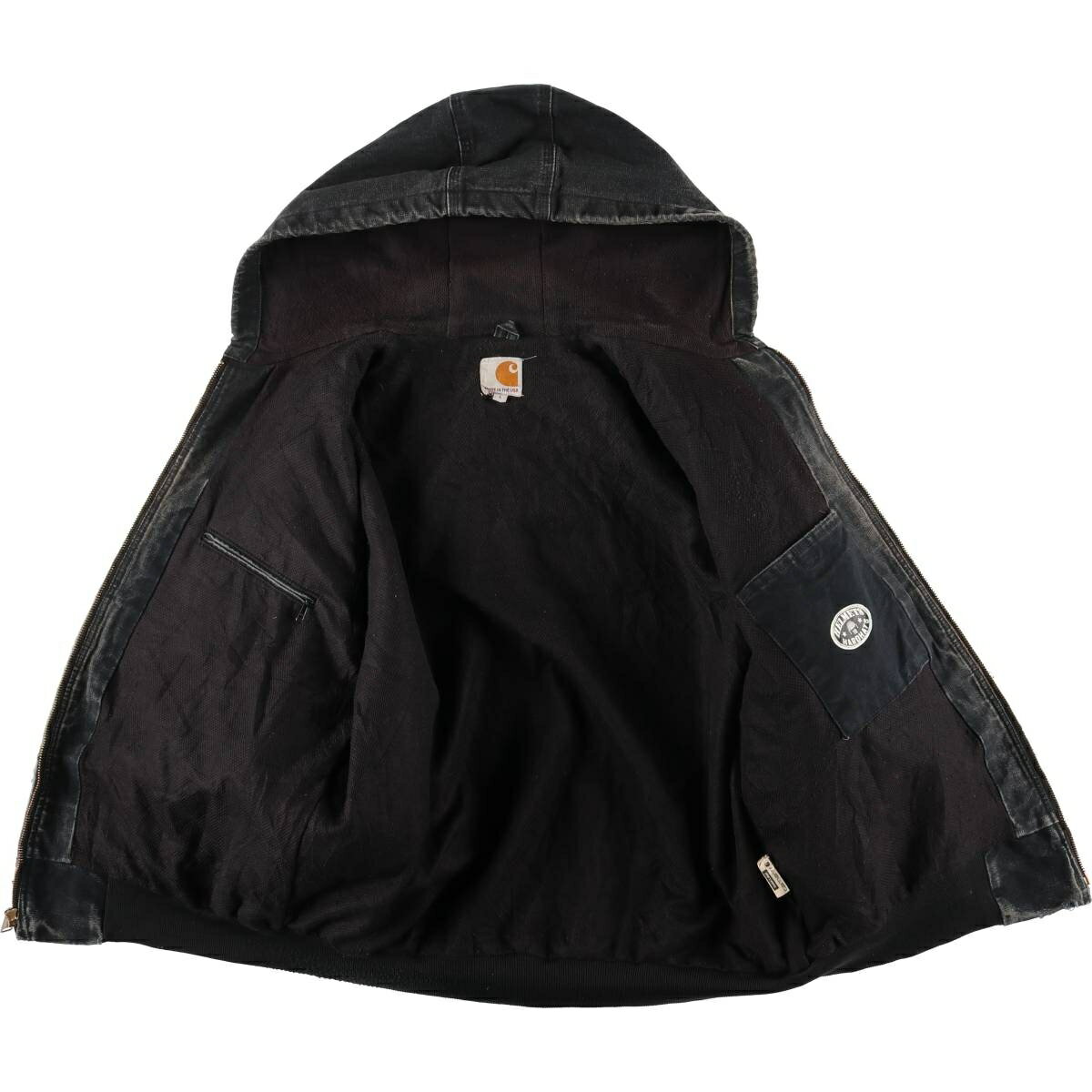 古着 カーハート Carhartt アクティブジャケット ダックフルジップパーカー USA製 メンズL相当 /evb033511 【中古】 【260220】
