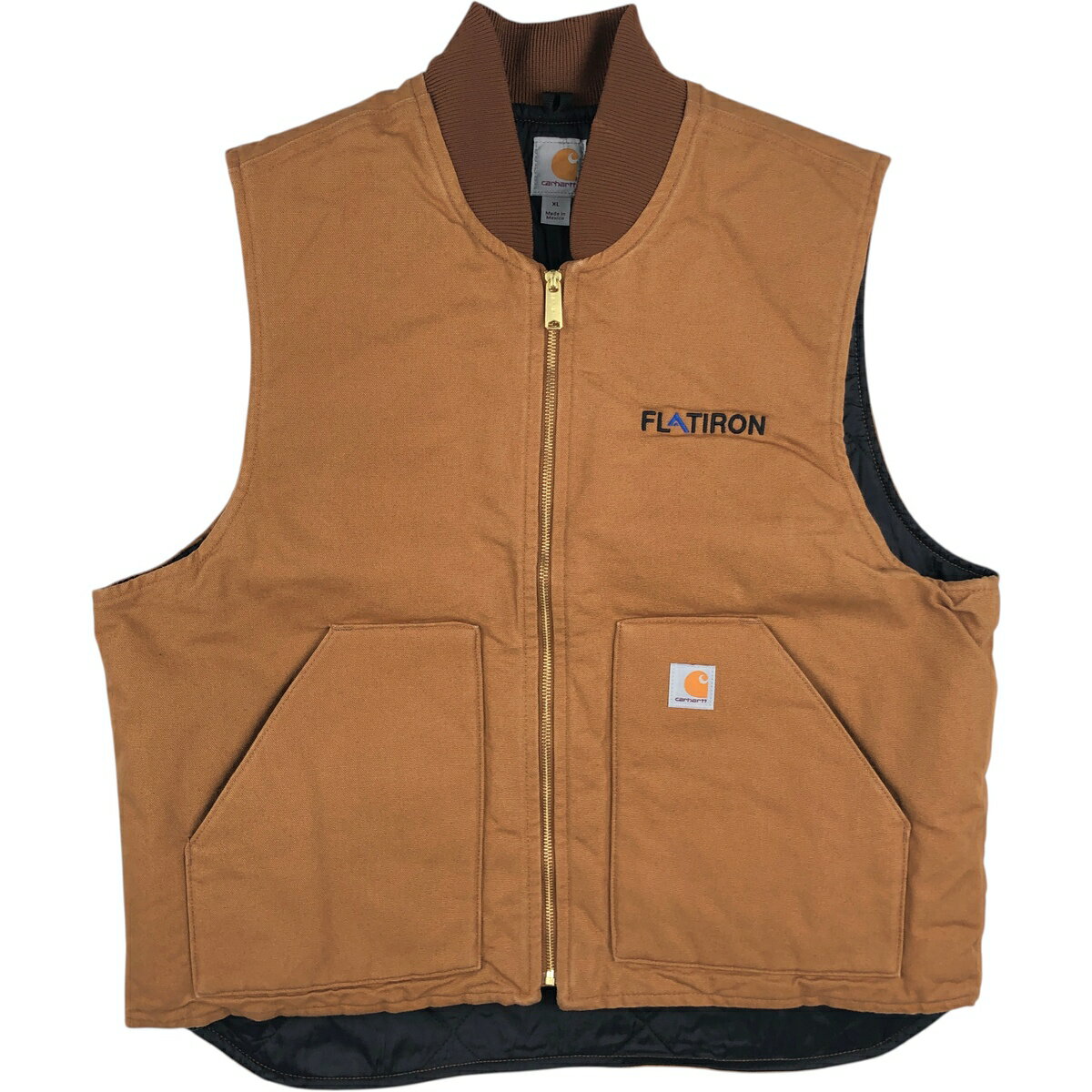 樂天商城 - 古着 カーハート Carhartt クラシックベスト ダックベスト メンズXL相当 /evb033541 【中古】 【260303】 ブラウン系 春秋冬