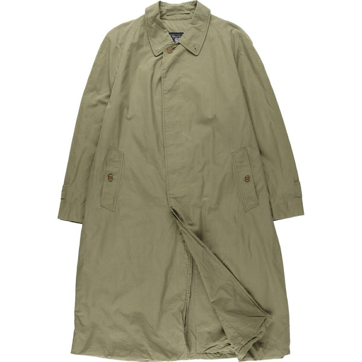 Rakuten - 古着 バーバリー Burberry's コットン100% ステンカラーコート バルマカーンコート 英国製 メンズL相当 /evb033791 【中古】 【260221】 カーキ系 春秋冬