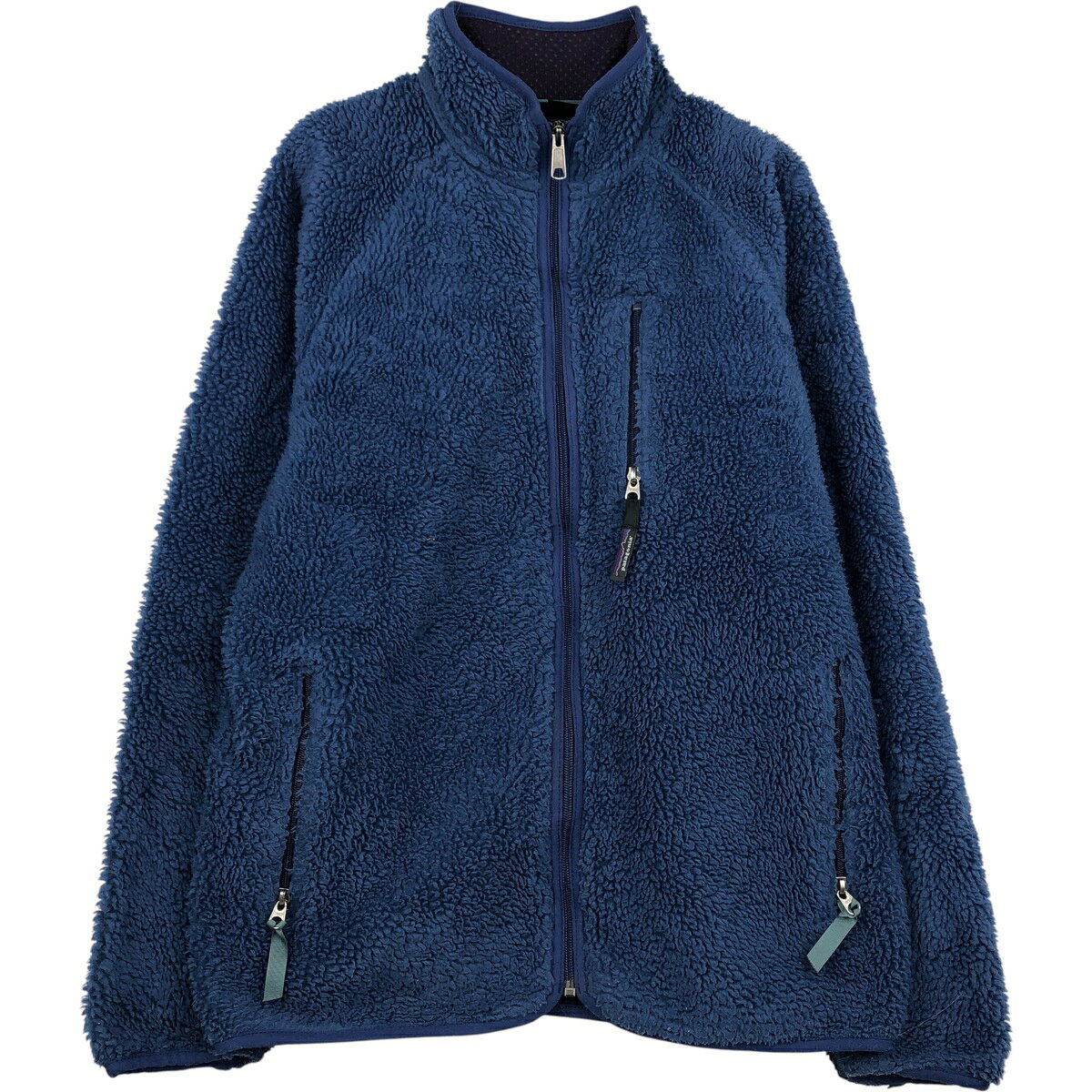 美品2004年クラシックレトロカーディガンMコバルトブルー Patagonia 