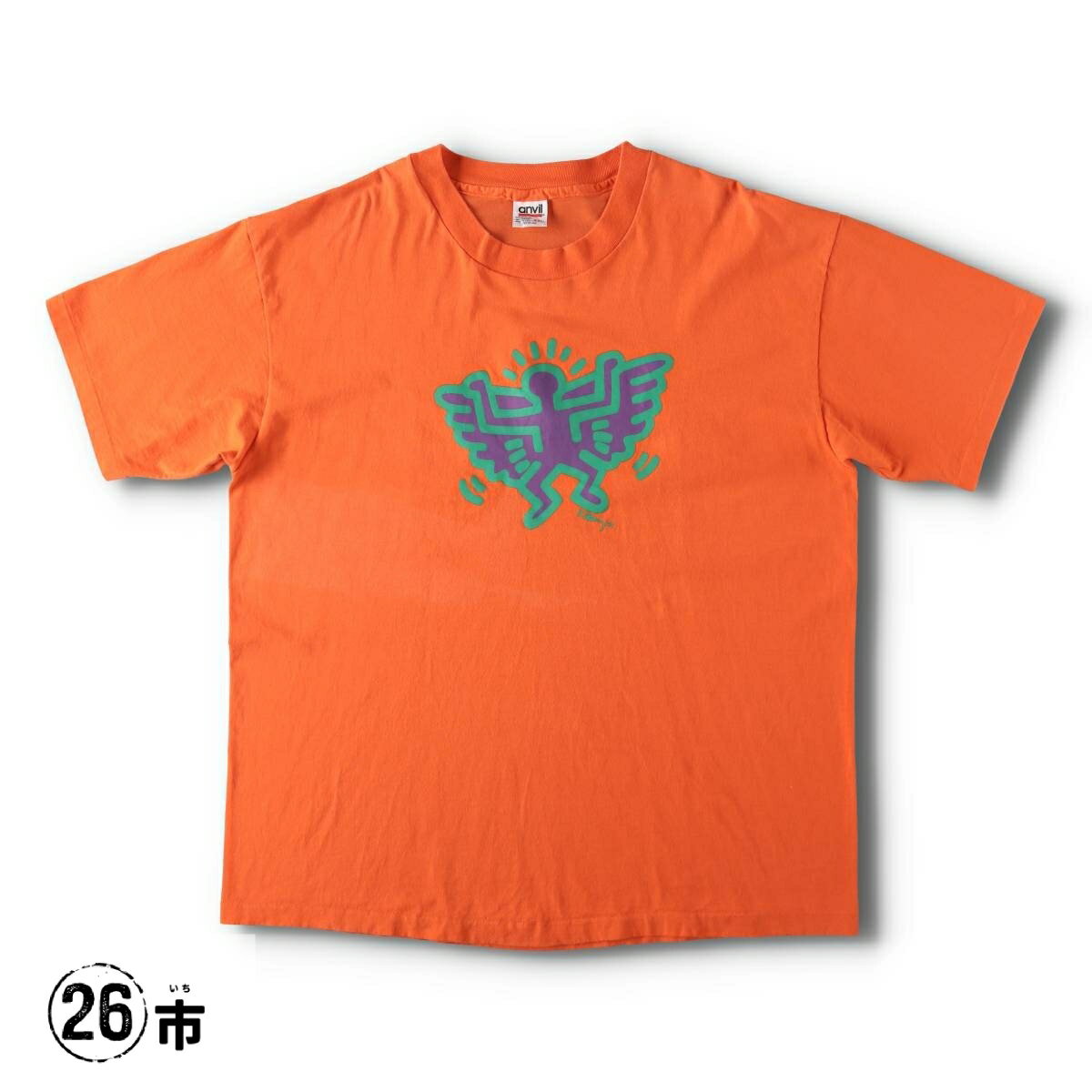古着 90'S アンビル Anvil KEITH HARING キースへリング アートTシャツ USA製 メンズXXL相当 ヴィンテージ /evb034212 【中古】 【260405】 【V2604】