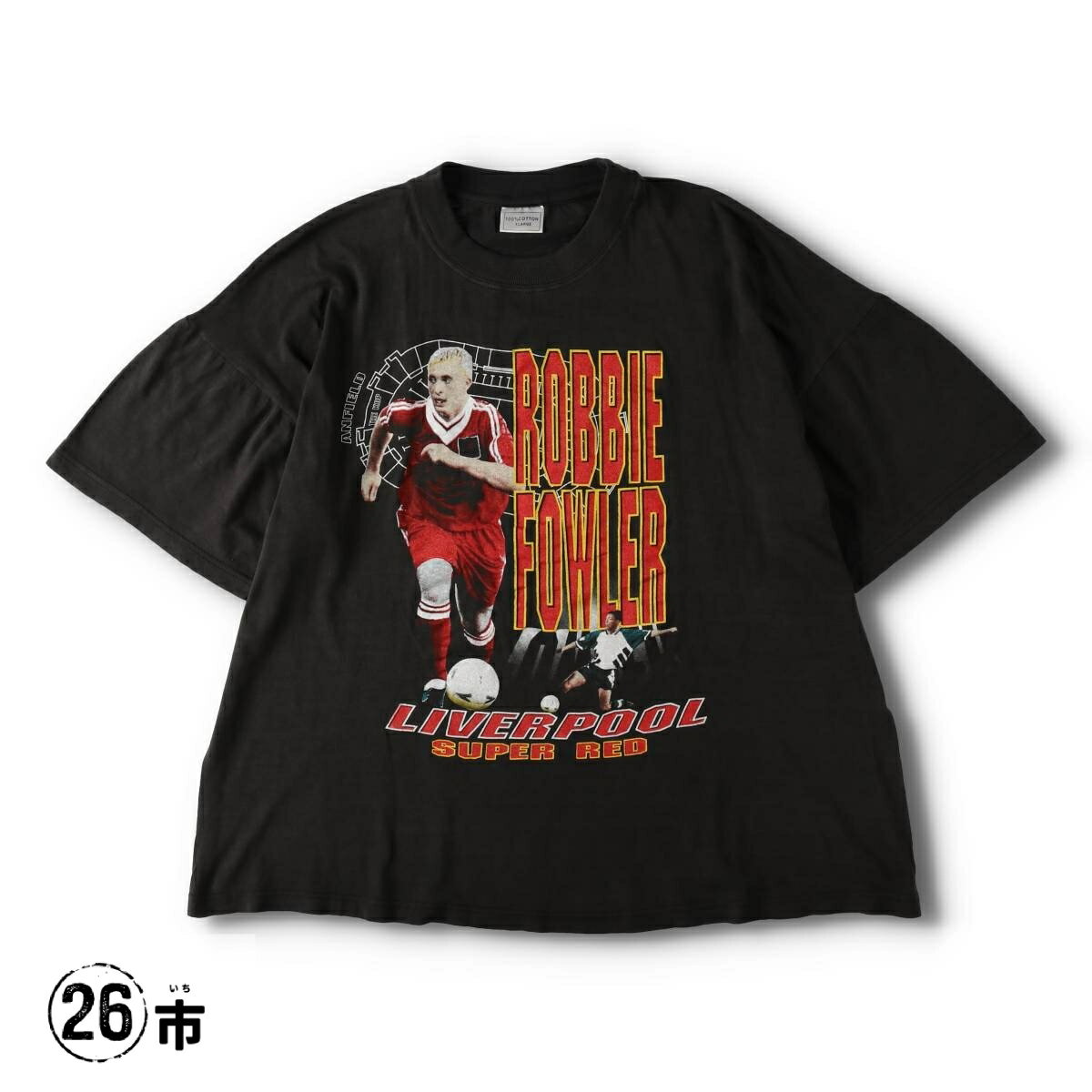 古着 90~00 039 S PREMIER LEAGE プレミアリーグ LIVERPOOL FC リバプール ROBBIE FOWLER ロビーファウラー スポーツプリントTシャツ メンズXL相当 ヴィンテージ /evb034286 【中古】 【260429】 【V2605】