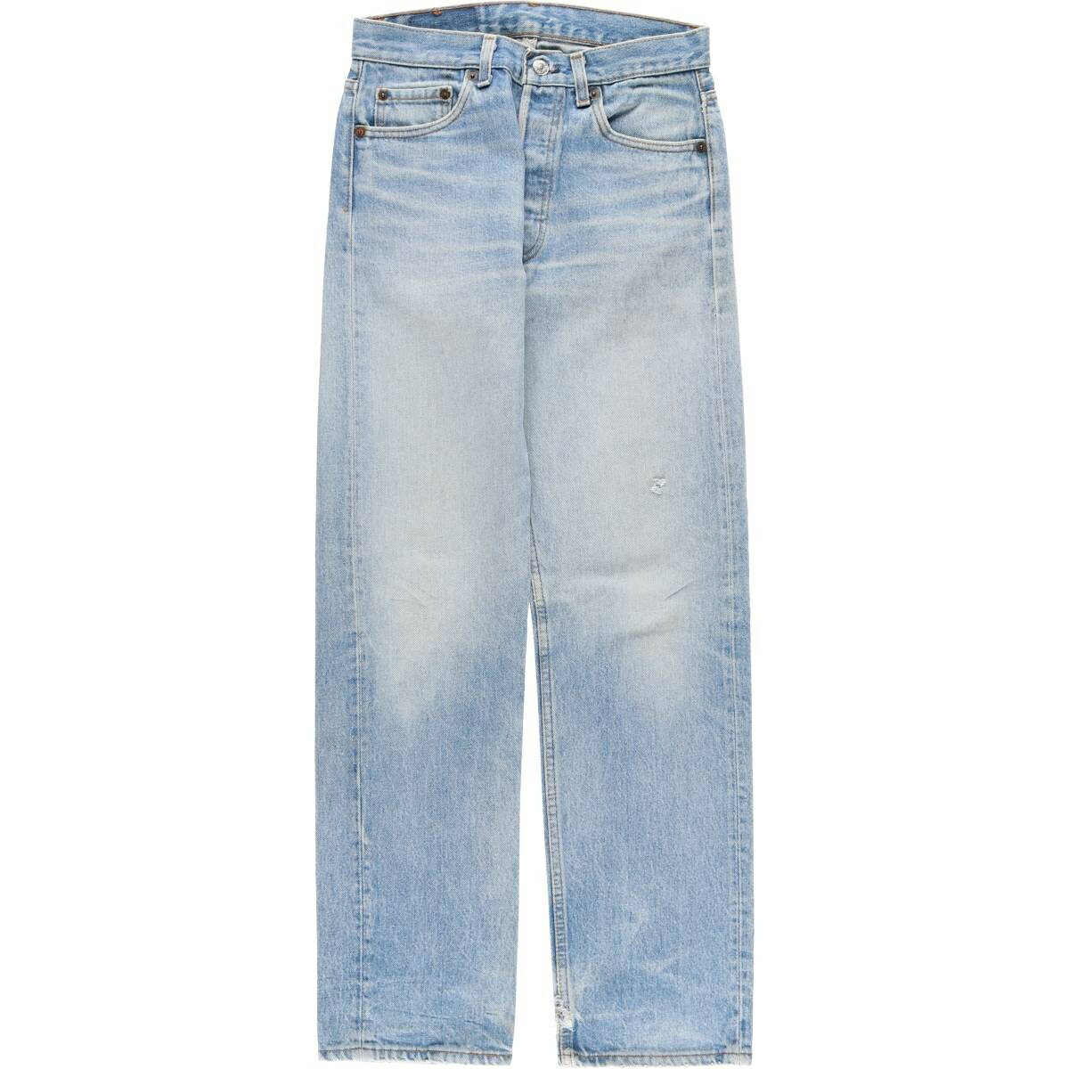 乐天商城 - 古着 リーバイス Levi's 501 ストレートデニムパンツ USA製 レディースL(w30)相当 ヴィンテージ /evb034499 【中古】 【260321】 【Elulu/エルル】 ブルー系 春夏秋冬
