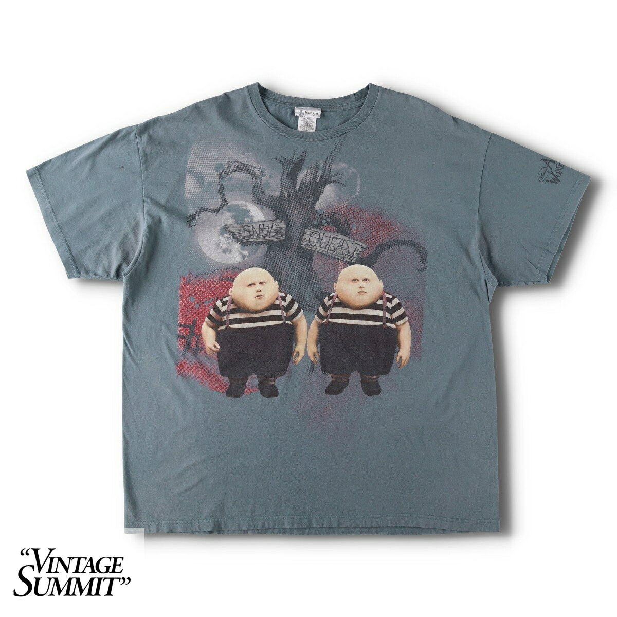 古着 Disneyland RESORT ALICE IN WONDERLAND アリスインワンダーランド Tweedledum and Tweedledee トウィードルダムとトウィードルディー 映画 ムービーTシャツ メンズXXL相当 /evb035189   