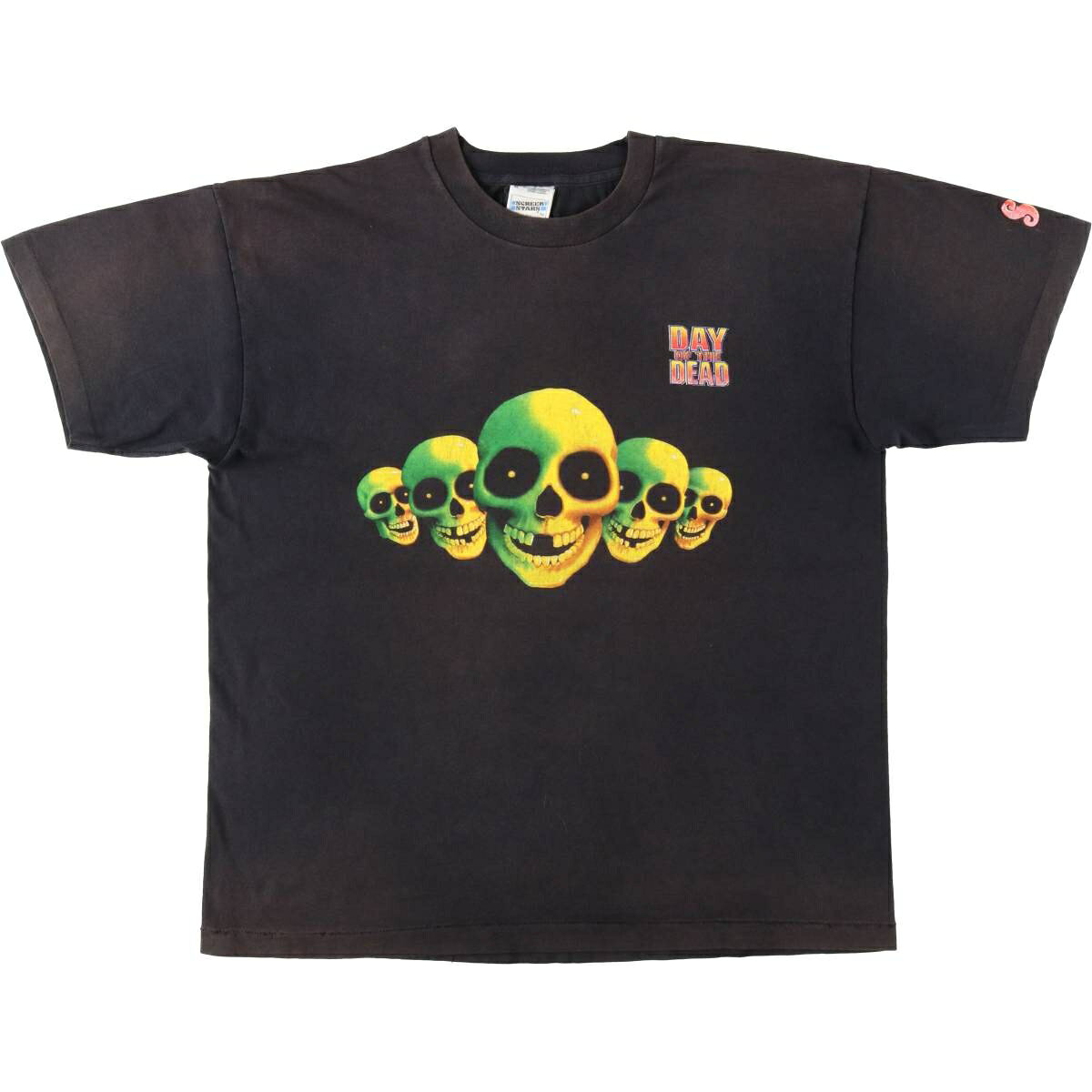 古着 90'S スクリーンスターズ SCREEN STARS DAY OF THE DEAD 死霊のえじき ドクロ柄 スカル柄 映画 ムービーTシャツ メンズXL相当 ヴィンテージ /evb035560 【中古】 【260725】 【GR-UN-2608】