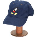 古着 90'S ウォルト ディズニー ワールド WALT DISNEY WORLD MICKEY MOUSE ミッキーマウス ベースボールキャップ フリーサイズ...