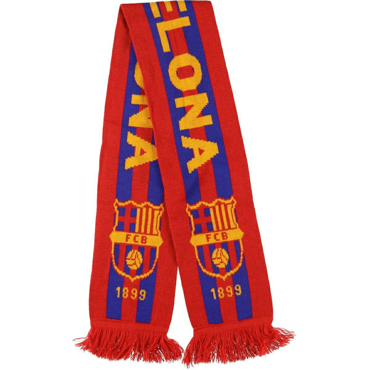 古着 LA LIGA ラ リーガ FC BARCELONA FC バルセロナ 総柄 サッカーマフラー /gaa005804 【中古】 【251116】