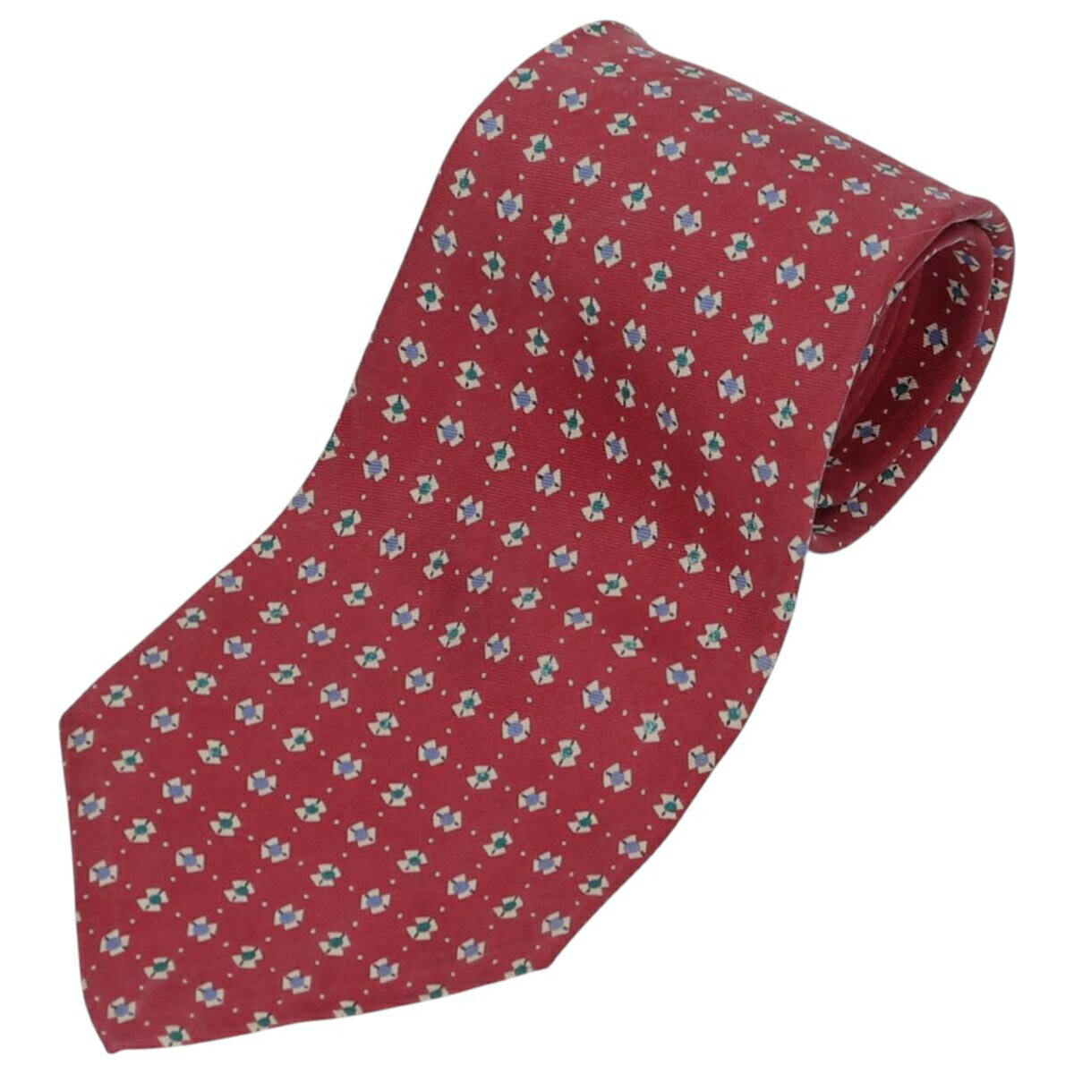 古着 90'S ラルフローレン Ralph Lauren POLO by Ralph Lauren 総柄 HAND MADE ネクタイ USA製 ヴィンテージ /gaa005944 【中古】 【251229】