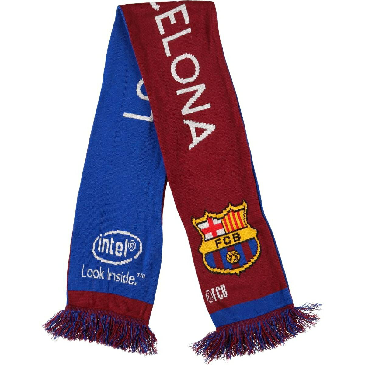 古着 LA LIGA ラ リーガ FC BARCELONA FC バルセロナ サッカー アクリルマフラー 英国製 /gaa006318 【中古】 【251213】 【CF2512】