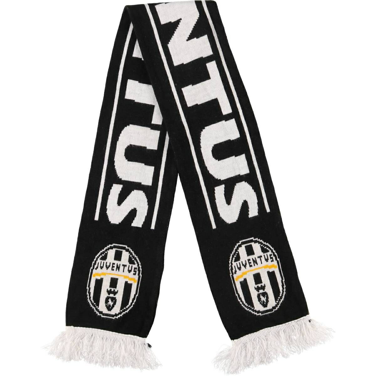 Cashmere - 古着 SERIE A/B セリエA/B JUVENTUS FC ユベントスFC サッカーアクリルマフラー 英国製 /gaa006319 【中古】 【251213】 【CF2512】 【SS2603_30】 ブラック系 春夏秋冬