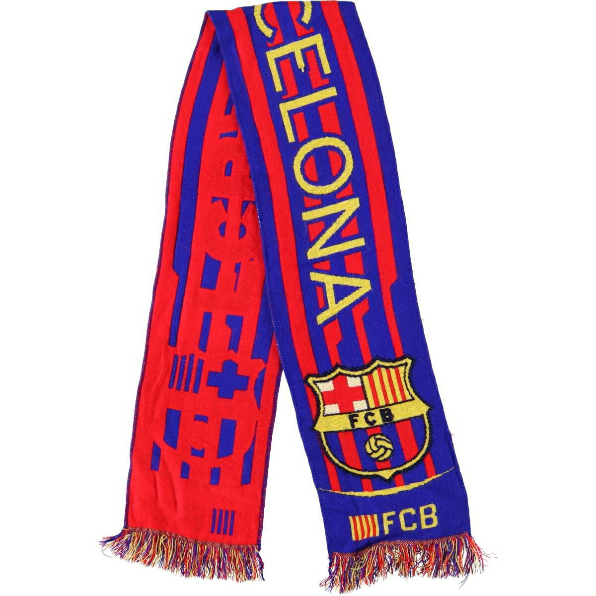 古着 LA LIGA ラ リーガ FC BARCELONA FC バルセロナ サッカー マフラー /gaa006323 【中古】 【251213】 【CF2512】