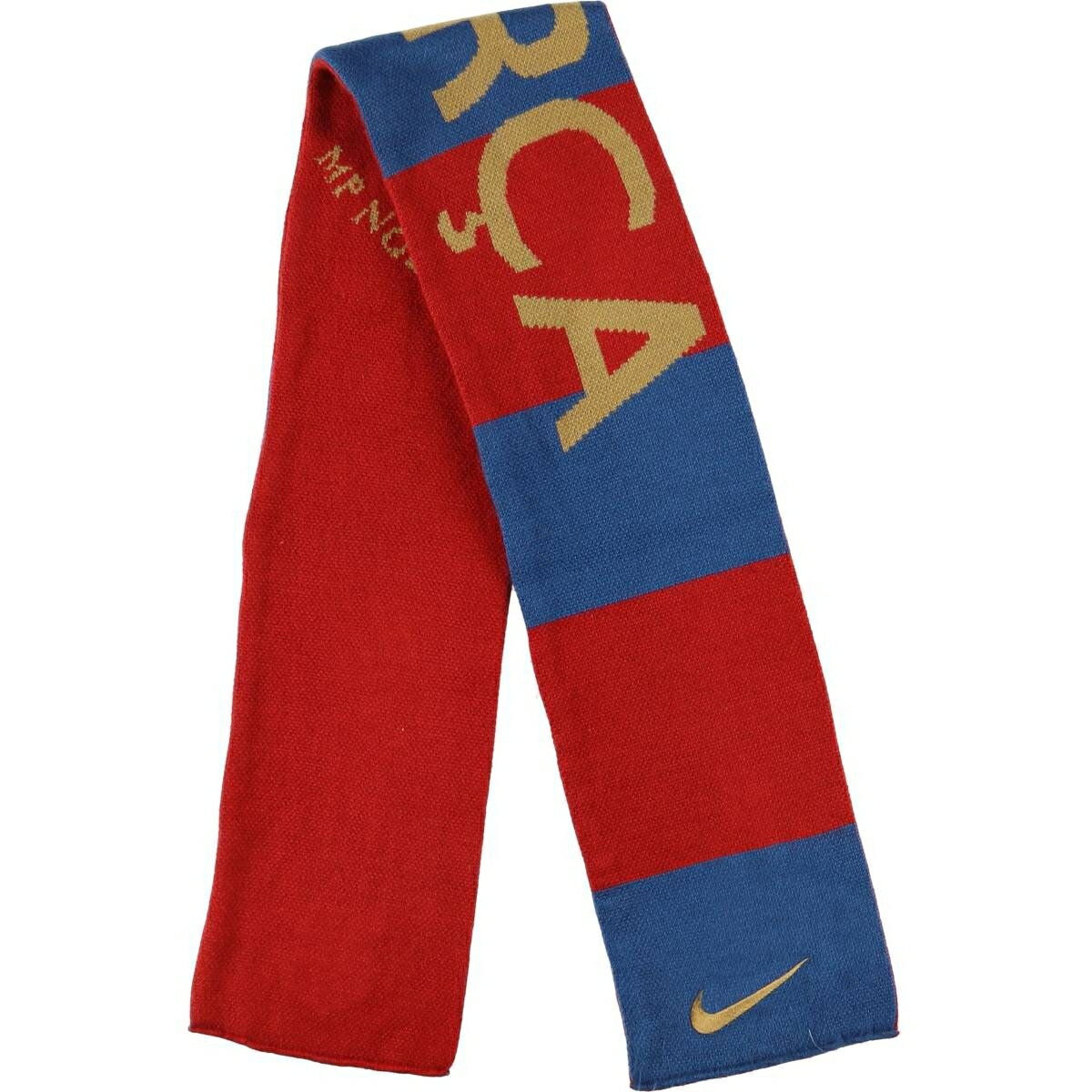 古着 ナイキ NIKE LA LIGA ラ リーガ FC BARCELONA FC バルセロナ ボーダー柄 サッカー アクリルマフラー /gaa006325 【中古】 【251213】 【CF2512】