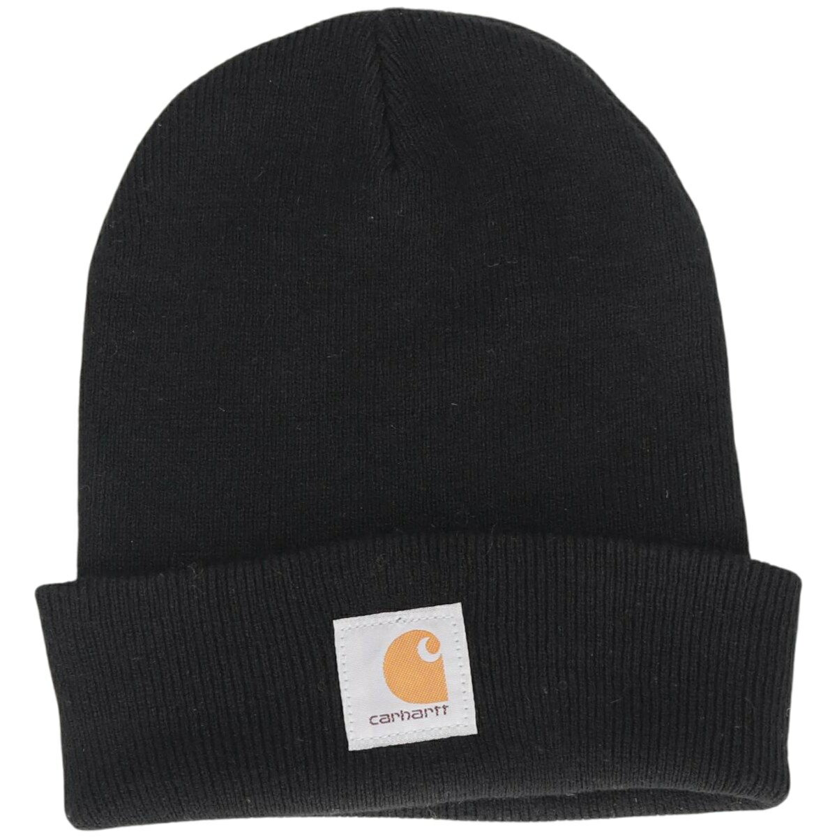 Vintage Carhartt knit beanie, made in Canada, one size fits all /gaa006381 [Used] [251221] [CF2512] [SS2603_10] Black, suitable for all seasons (spring, summer, autumn, winter)