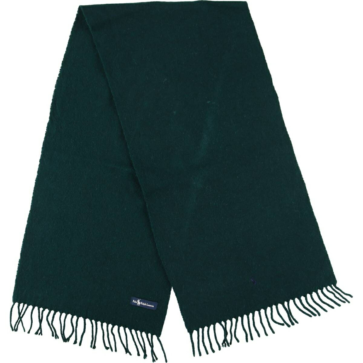 Polo Ralph Lauren - 古着 ラルフローレン Ralph Lauren Polo Ralph Lauren ウールマフラー /gaa006427 【中古】 【260111】 【SS2603_10】 グリーン系 春夏秋冬
