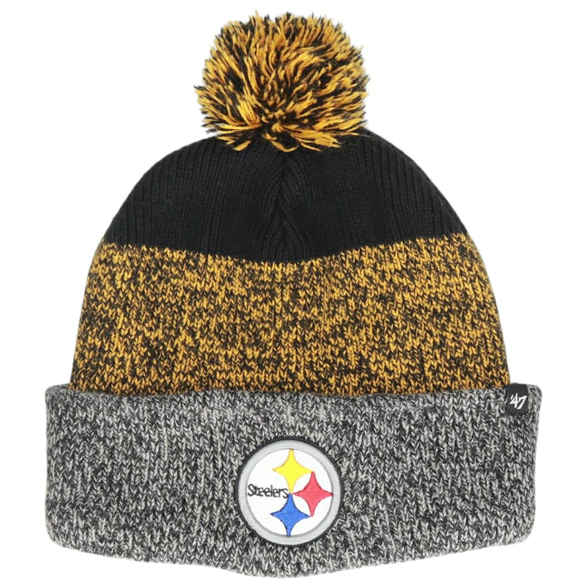樂天商城 - 古着 47 BRAND NFL PITTSBURGH STEELERS ピッツバーグスティーラーズ ニット帽 ビーニー フリーサイズ相当 /gaa006611 【中古】 【260118】 【SS2603_30】 グレー系 春夏秋冬
