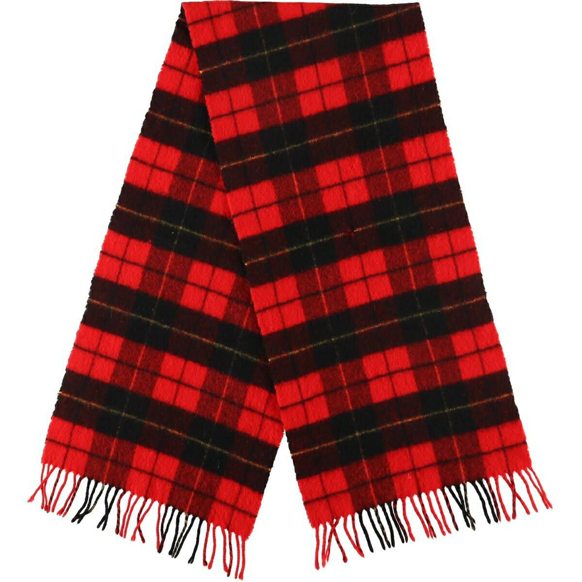 古着 JOHNSTONS バッファローチェック カシミアマフラー スコットランド製 /gaa006645 【中古】 【251229】