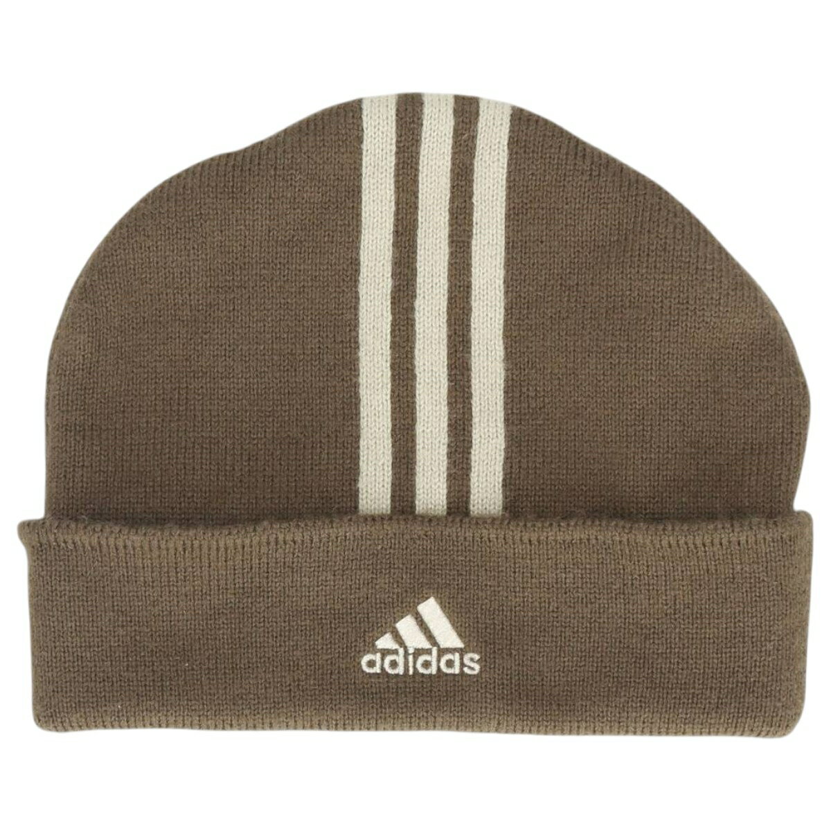 Cap, Hat - 古着 00'S アディダス adidas MLB NEW YORK YANKEES ニューヨークヤンキース ニット帽 ビーニー フリーサイズ相当 /gaa006739 【中古】 【260209】 カーキ系 春夏秋冬