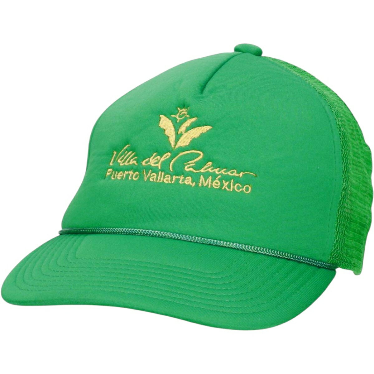 古着 EXPLOSION トラッカーキャップ Villa del Palmar アドバタイジング メッシュキャップ フリーサイズ相当 /gaa006827  