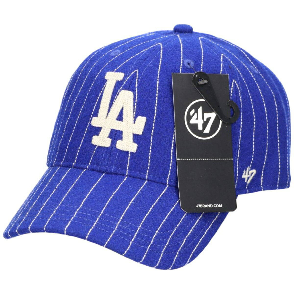 フォーティーセブン '47 CLEAN UP ロサンゼルス ドジャース ベースボールキャップ Wool Pinstripe ロイヤル F 【47A B-WOPCU12WIS-RY】 【01】 /jae000073 【中古】 【251229】