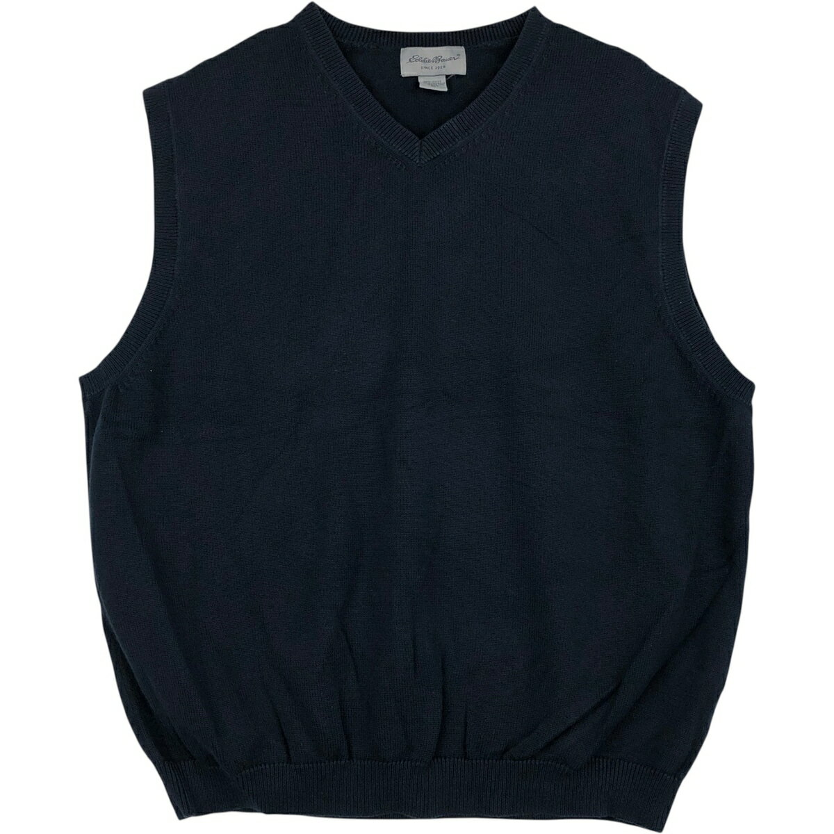 Rakuten - 古着 エディーバウアー Eddie Bauer Vネック コットンニットベスト メンズXL相当 /rab181090 【中古】 【260525】