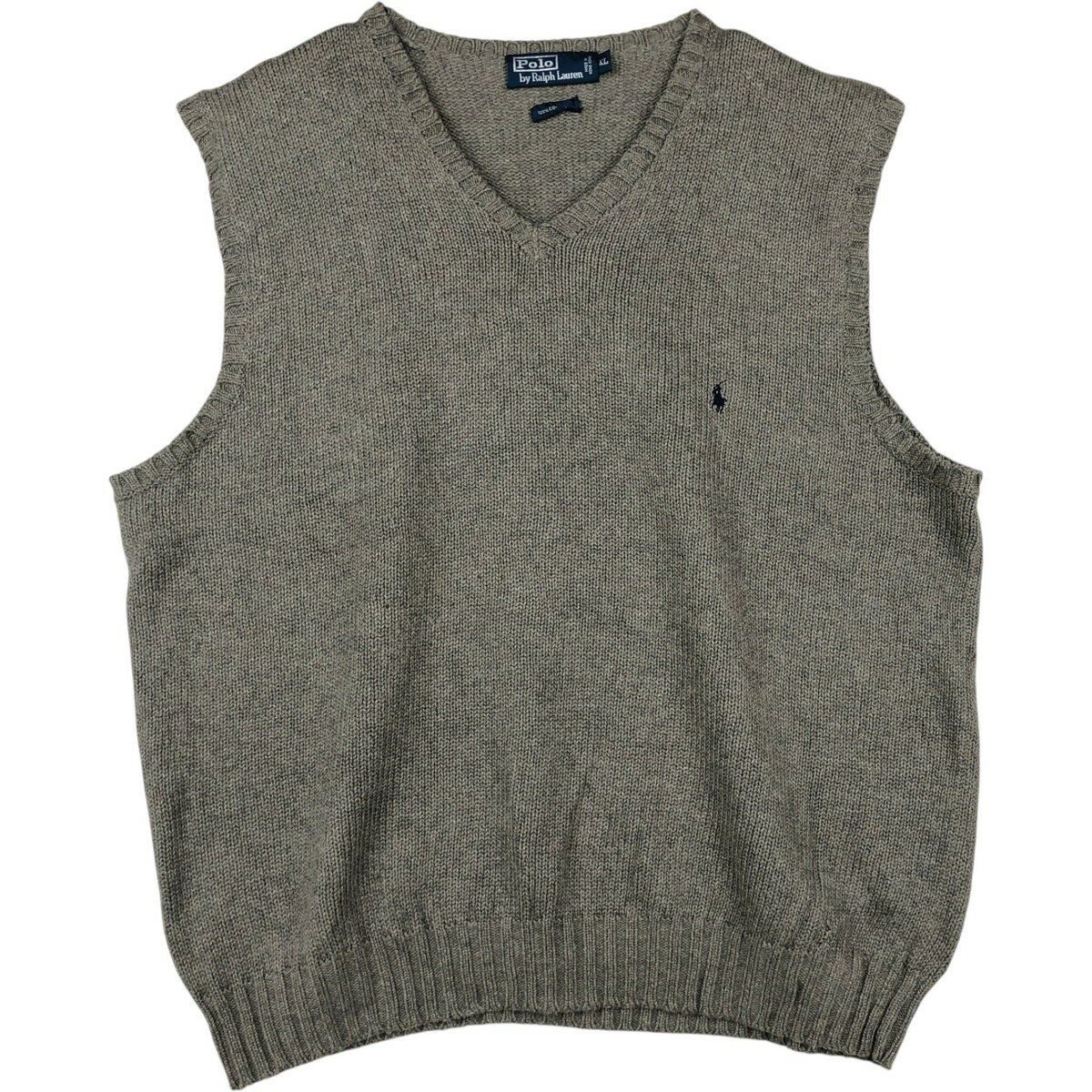 古着 ラルフローレン Ralph Lauren POLO by Ralph Lauren Vネック コットンニットベスト メンズXL相当 /rab181098 【中古】 【260531】