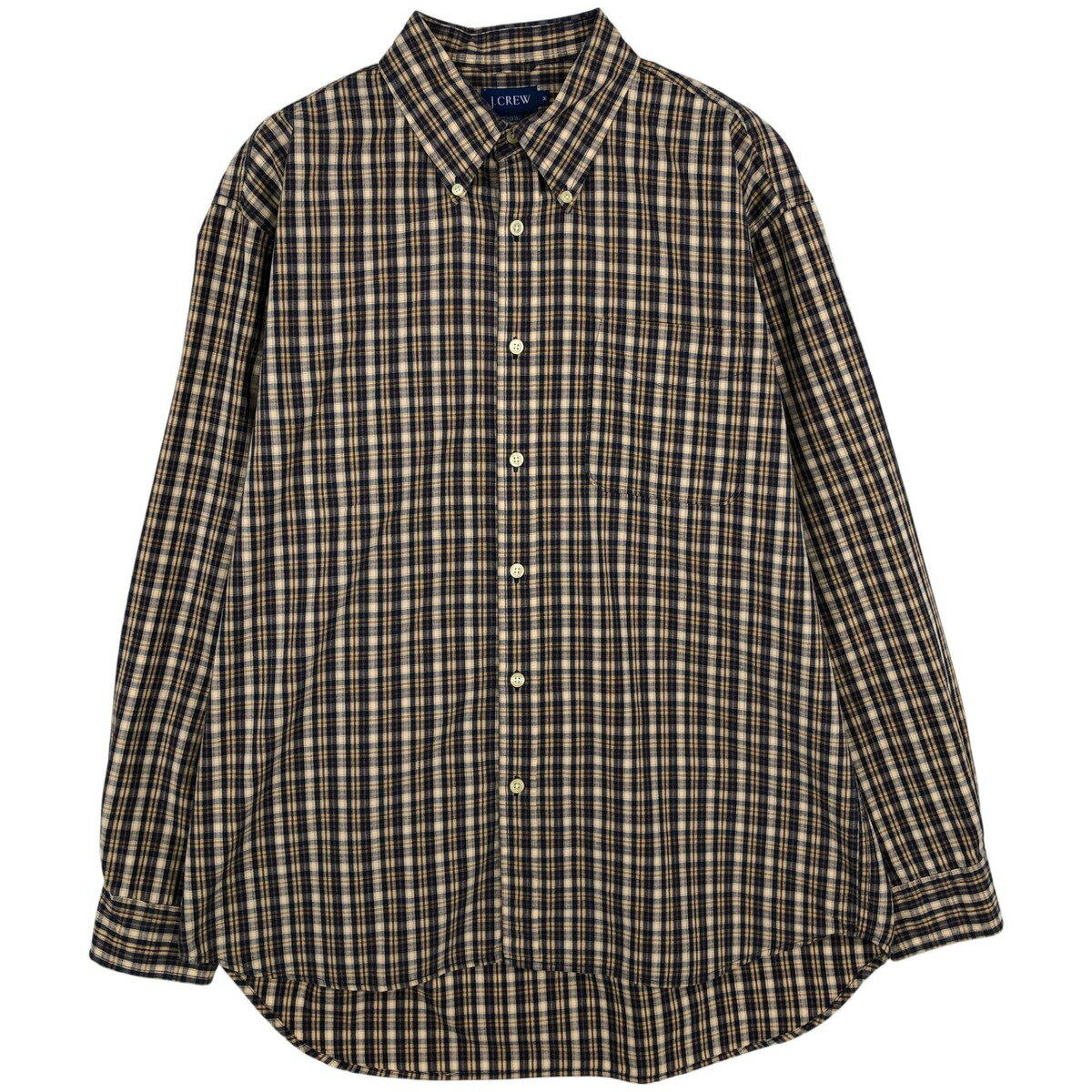 Rakuten - 古着 90'S ジェイクルー J.Crew 半袖 ボタンダウン チェックシャツ メンズM相当 ヴィンテージ /rab181203 【中古】 【260530】