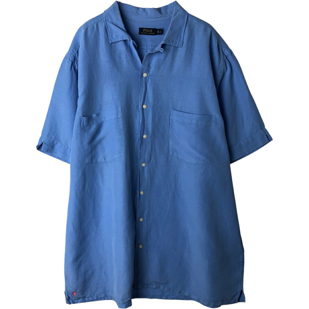 Rakuten - 古着 ラルフローレン Ralph Lauren POLO RALPH LAUREN 半袖 オープンカラー リネンシャツ ボックスシャツ メンズXL相当 /rab182101 【中古】 【260528】