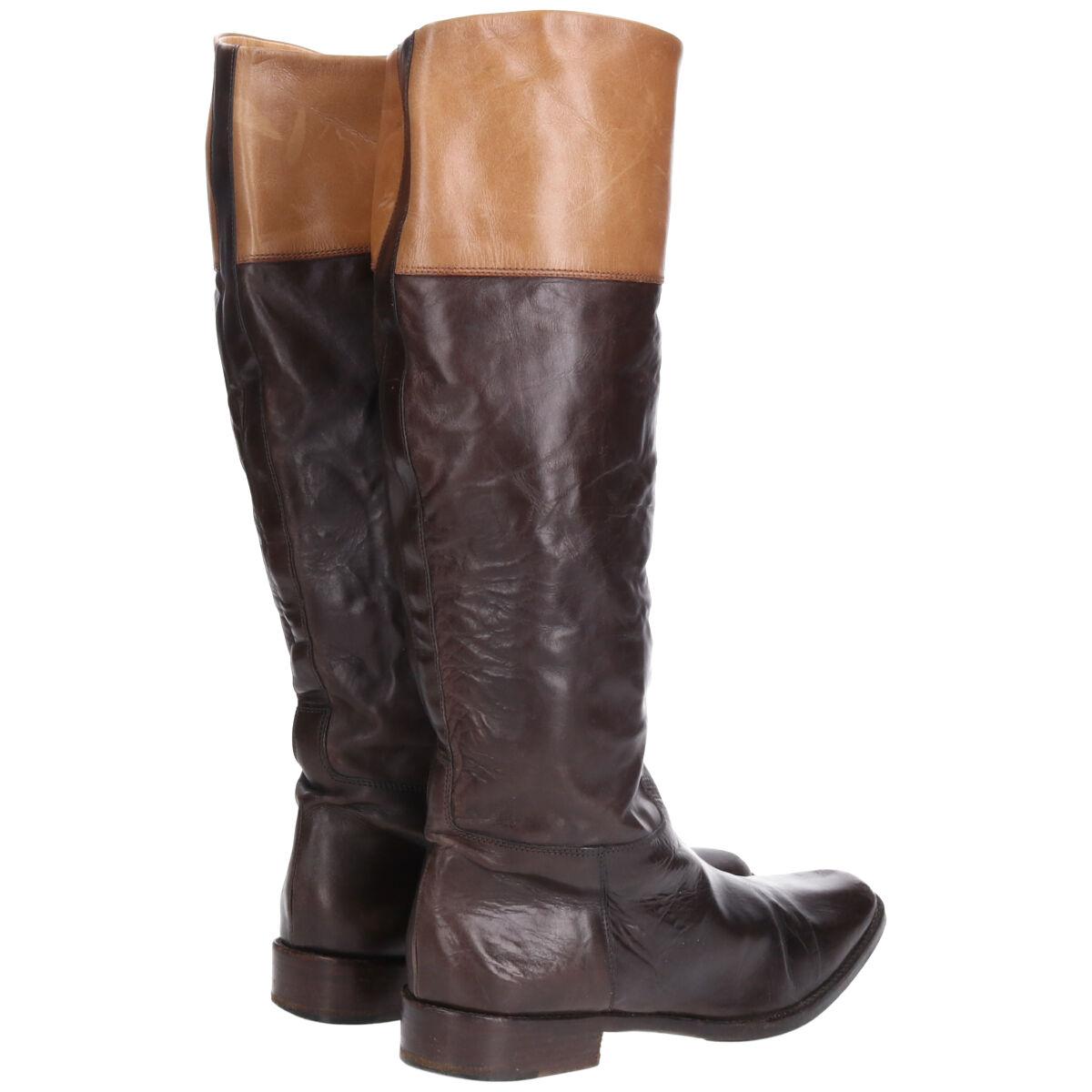 0 古着 ロングブーツ イタリア製 37 レディース23.5cm /saa007271 【211231】【SS2206】