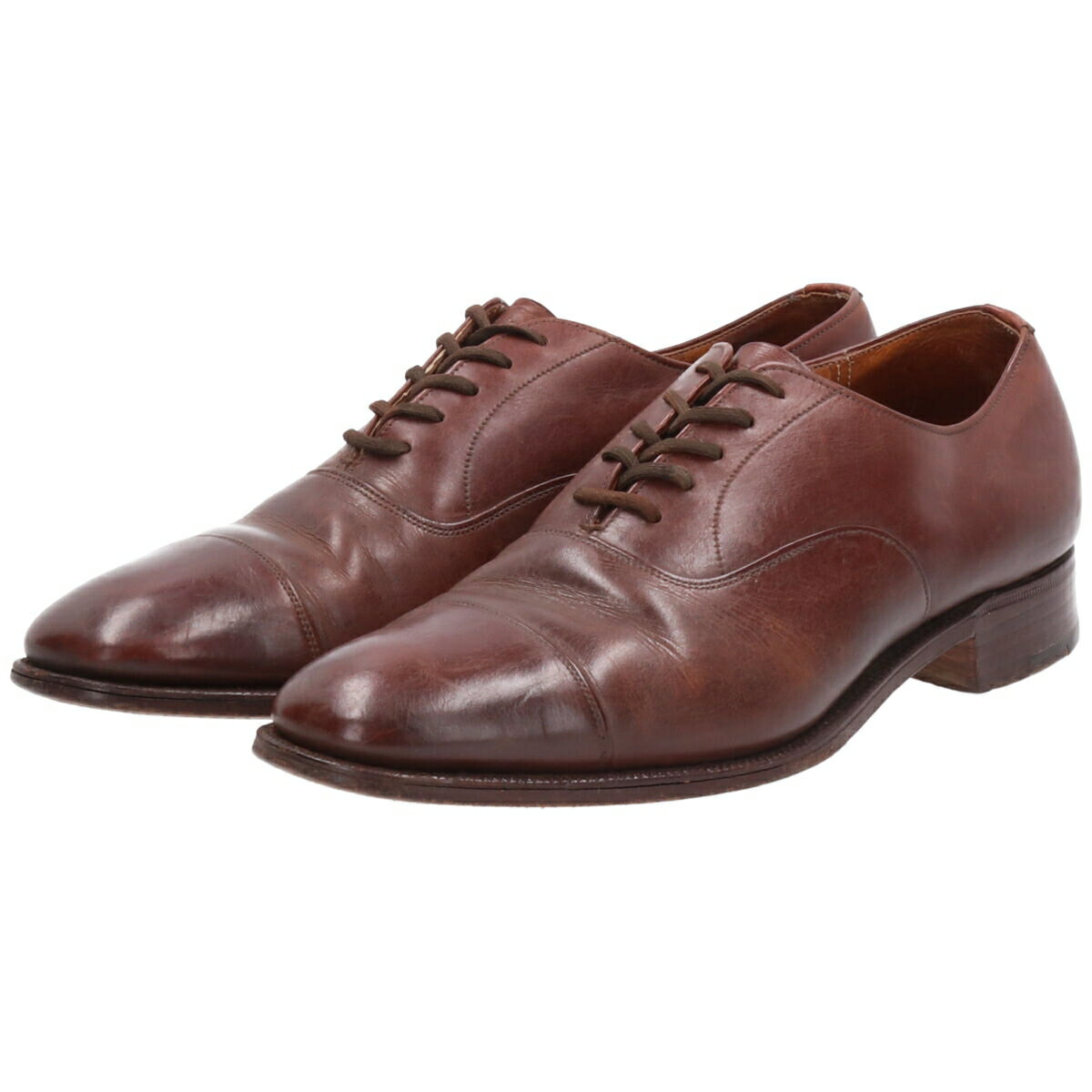 古着 アランマカフィー Alan McAfee Bullock & Jones 別注 ストレートチップシューズ 英国製 UK8 メンズ26.5cm /saa008468 【中古】 【230519】