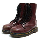 古着 ドクターマーチン Dr.Martens スチールトゥ 10ホールブーツ 英国製 UK4 レディース22.5cm /saa008646 【中古】 【220814】【SS2306】