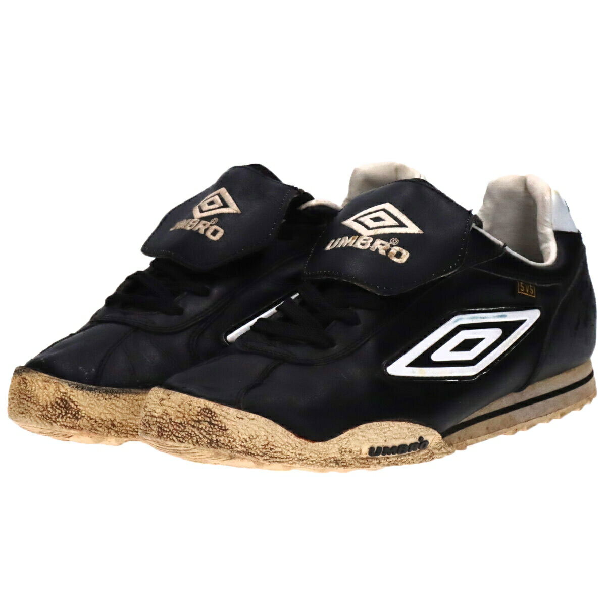 古着 90'S アンブロ UMBRO 5V5 LEATHER JJB レザースニーカー 9 メンズ27.0cm相当 ヴィンテージ /saa011527 【中古】 【241006】