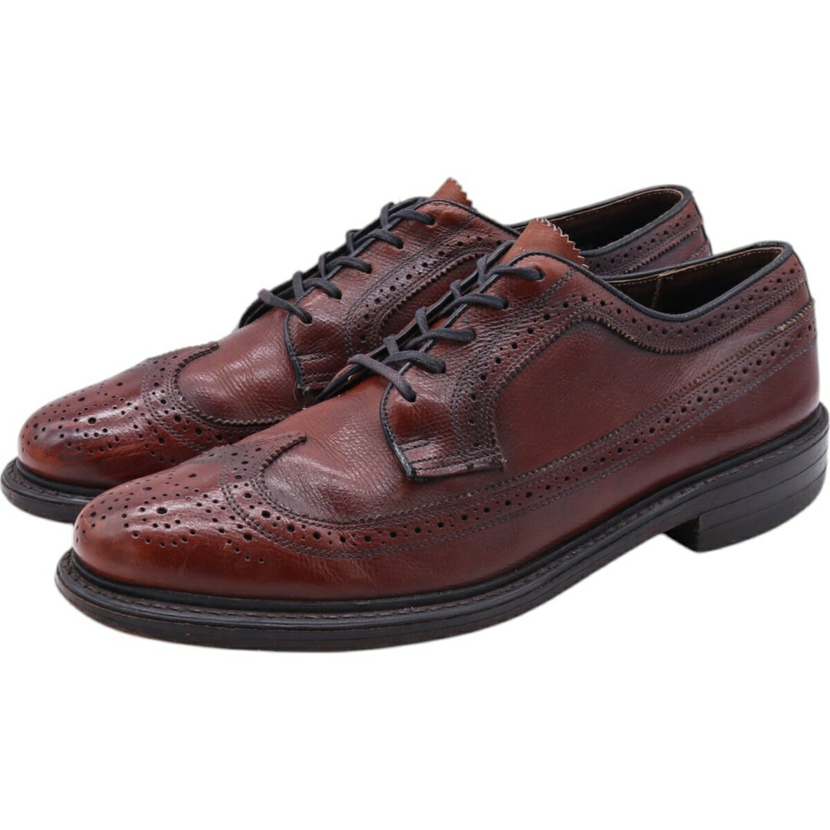 古着 70'S フローシャイム Florsheim ウイングチップシューズ 10D メンズ28.0cm相当 ヴィンテージ /saa011777 【中古】 【250501】