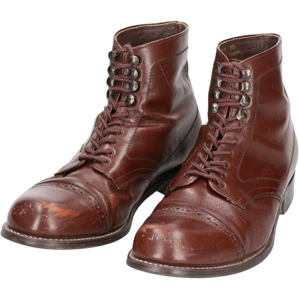 古着 SIR IMPERIAL ストレートチップ ショートブーツ 8 メンズ26.0cm相当 /saa013905 【中古】 【250816】