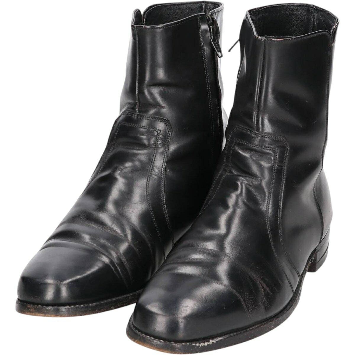 古着 フローシャイム Florsheim スクエアトゥ サイドジップブーツ 9 1/2E メンズ27.5cm相当 /saa013915 【中古】 【250817】