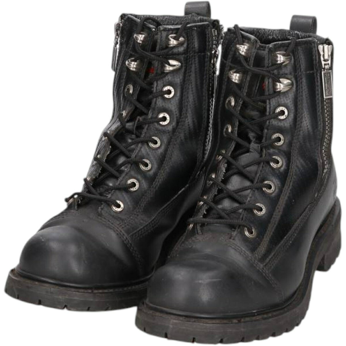 古着 Milwaukee 厚底 サイドジップ バイクブーツ 10.5D メンズ28.5cm相当 /saa014053 【中古】 【25101..