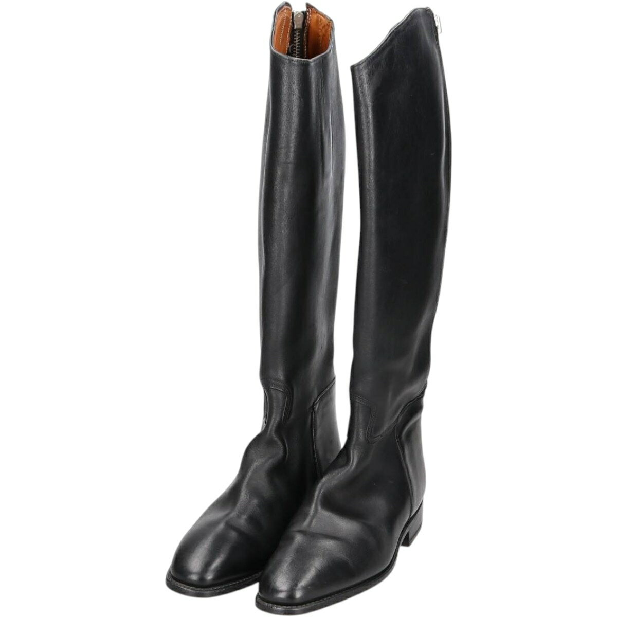 古着 カバロ Cavallo サイドジップ ジョッキー乗馬ブーツ ロングブーツ 43 メンズ27.0cm相当 /saa01409..