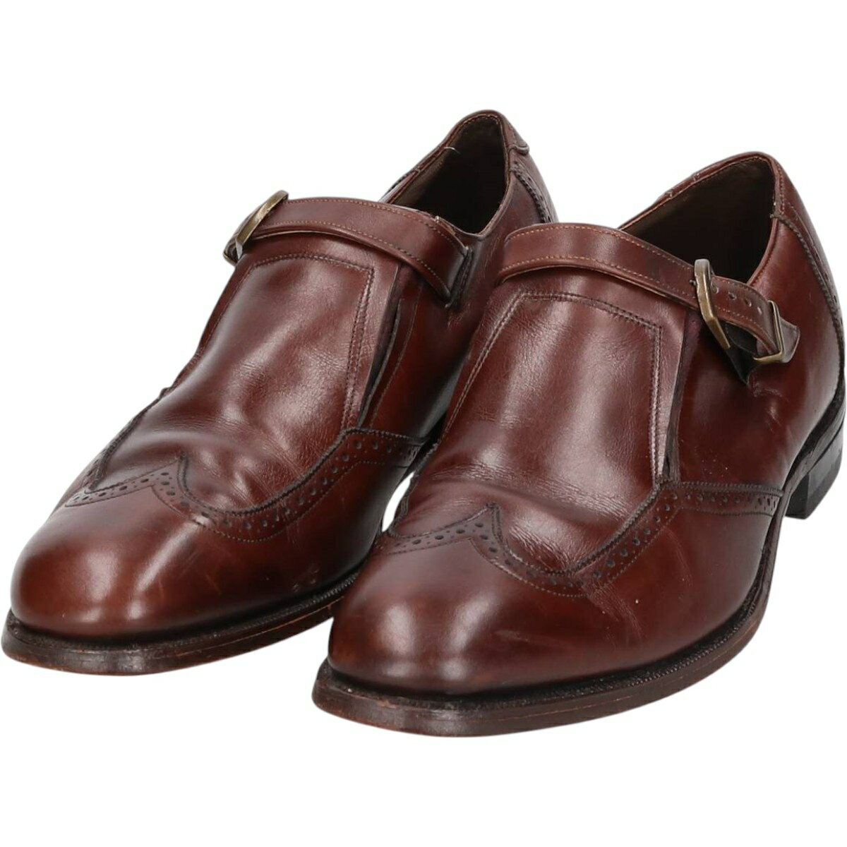 古着 ジョンストンアンドマーフィー JOHNSTON&MURPHY ARISTOCRAFT アリストクラフト モンクストラップ..