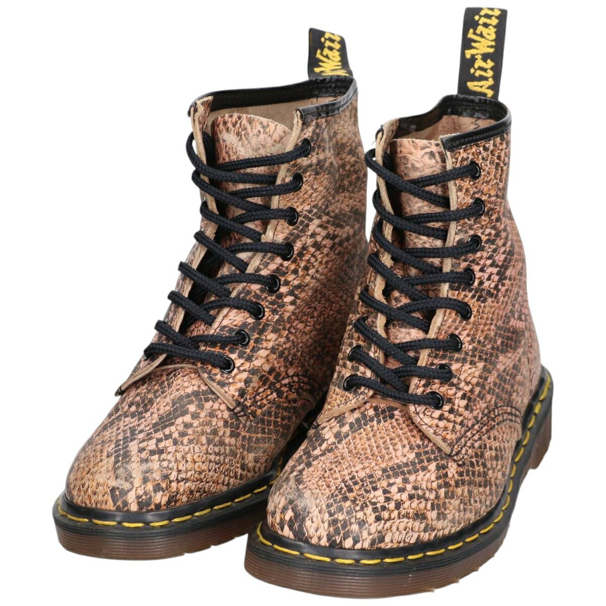 【Dr.Martens】パイソン柄 10ホールブーツ Dr Martens ドクターマーチン 10ホール ブーツ パイソン柄｜Yahoo