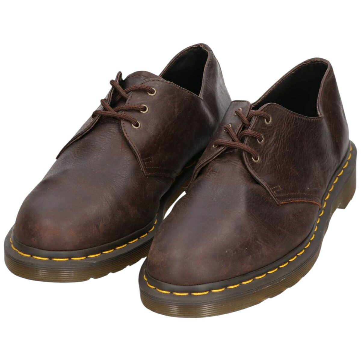 ドクターマーチン　3ホール　ブラウン Dr.Martens ドクターマーチン 3ホール ブラウン - メルカリ