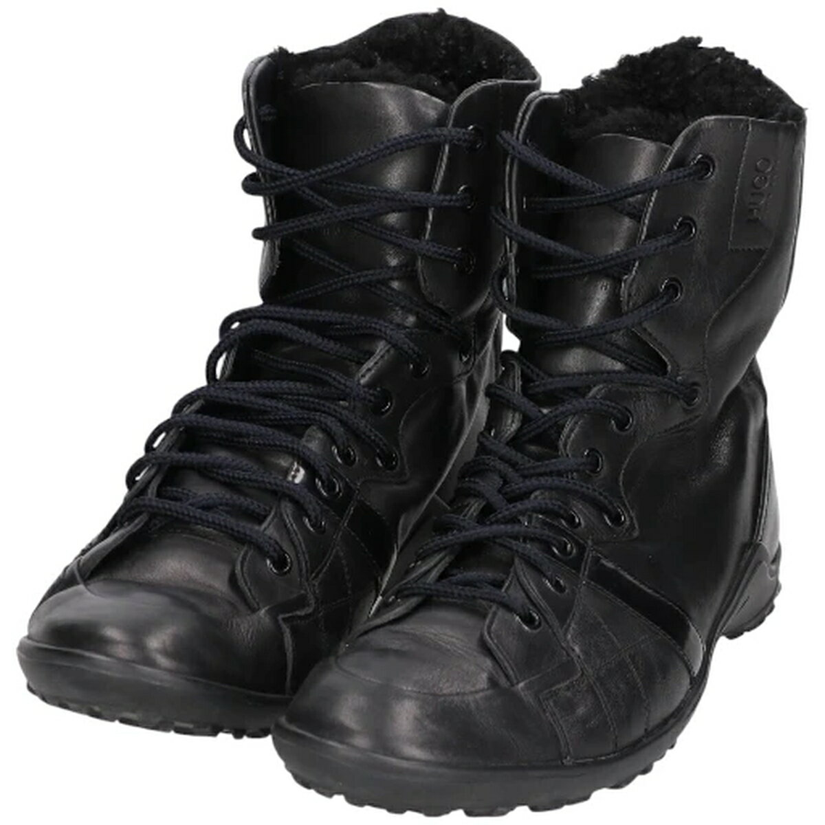 古着 ヒューゴボス HUGO BOSS レザー �