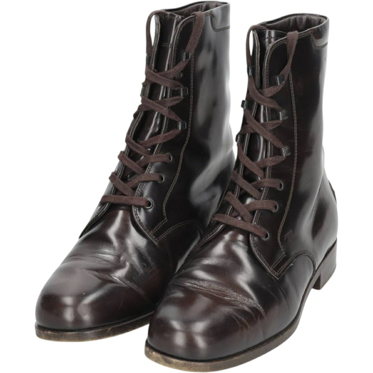 古着 トッズ TODS 編み上げブーツ イタリア製 36 レディース2...(4.0)