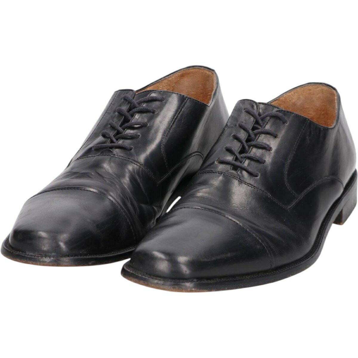 樂天商城 - 古着 ジョンストンアンドマーフィー JOHNSTON&MURPHY ストレートチップシューズ イタリア製 10 M メンズ28.0cm相当 /saa014890 【中古】 【260228】 ブラック系 春夏秋冬